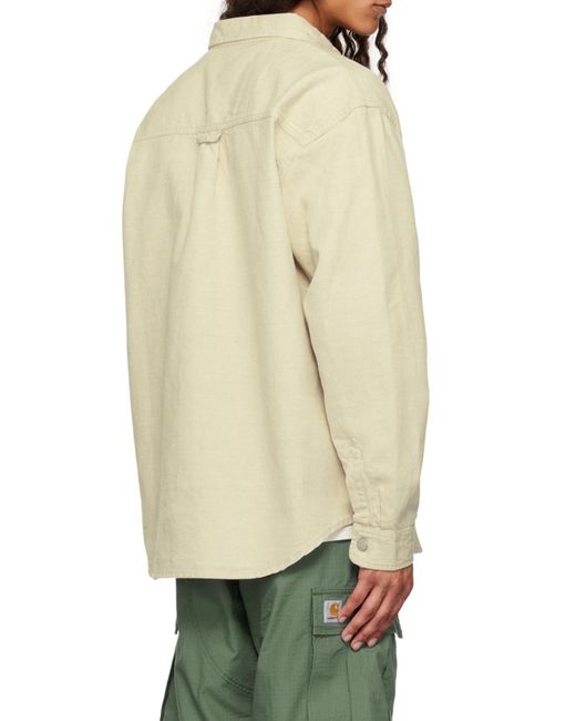 Carhartt Natural Walter Logo Patch Overshirt for men