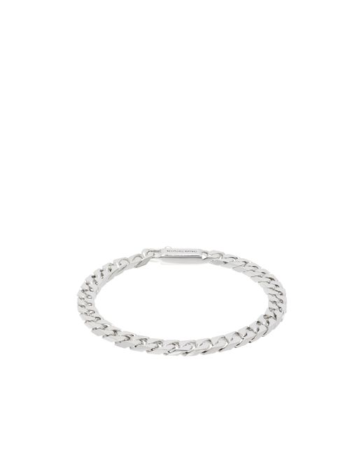 NUMBERING White Cuban Chain Bracelet for men