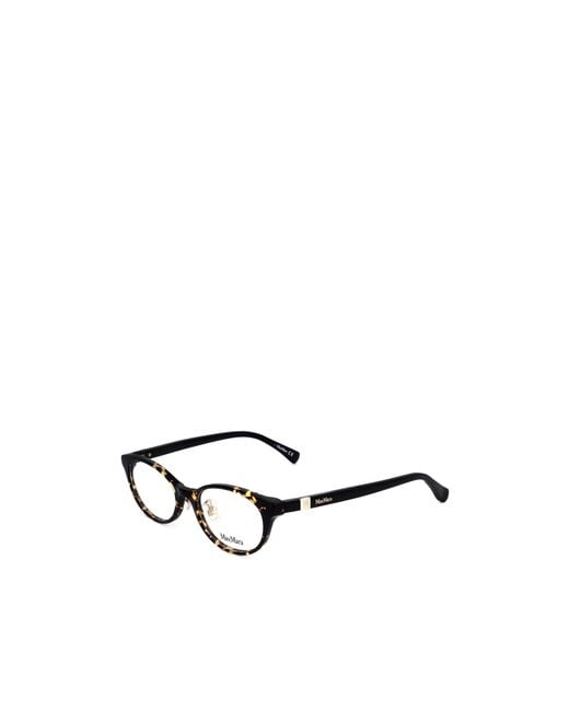 Max Mara White Oval Frame Glasses
