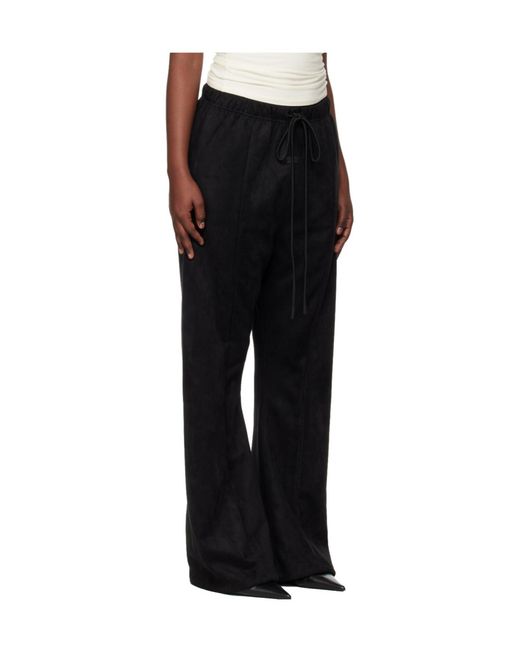 Fear Of God Black Suede Fleece Flare Sweatpant
