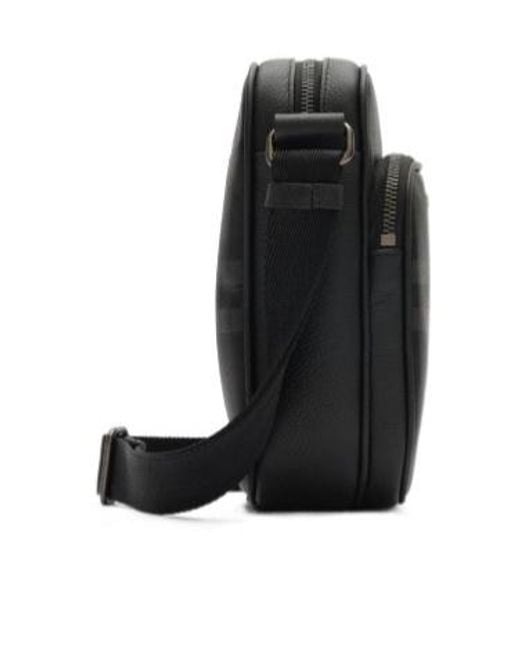 Burberry Black Mini City Check Crossbody Bag for men