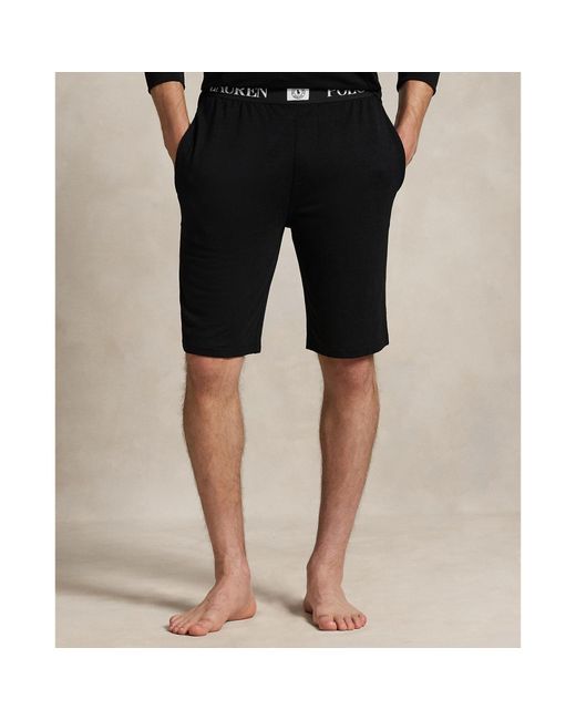 Polo Ralph Lauren Black Puck Logo Jersey Short for men