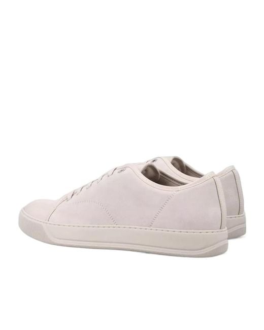 Lanvin Pink Round-Toe Sneakers for men