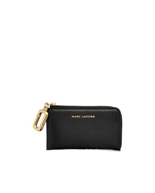 Marc Jacobs Black Top Zip Multi Wallet