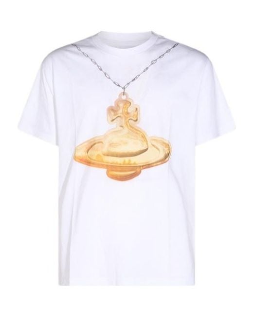 Vivienne Westwood White Orb Classic T-Shirt for men