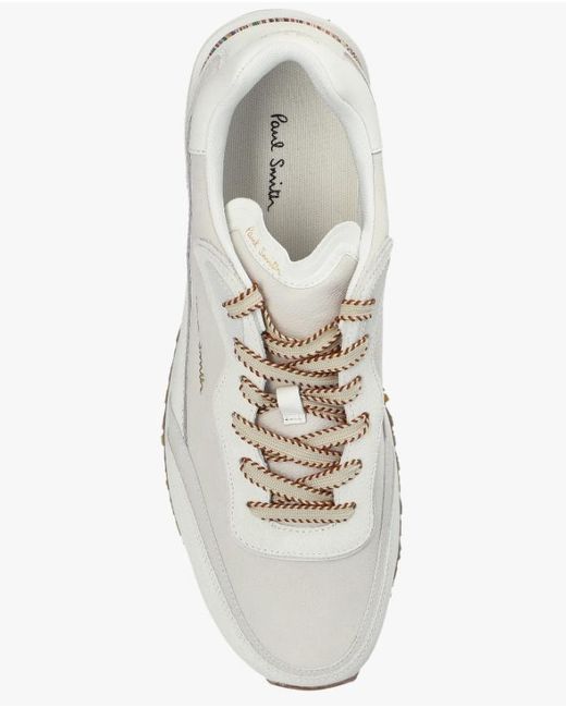 Paul Smith White Round-Toe Low-Top Sneakers for men