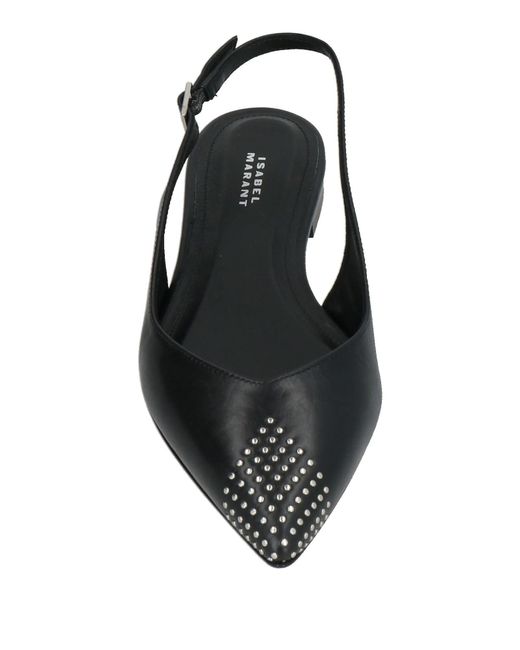 Isabel Marant Black Slingback Flats