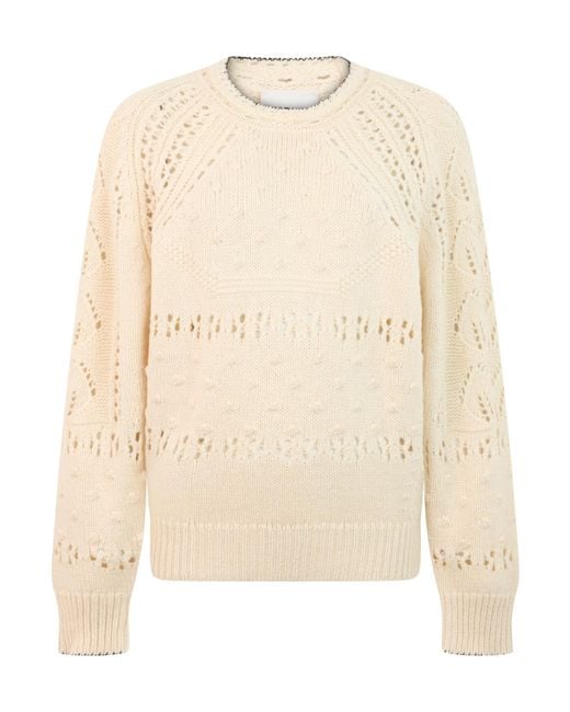 Isabel Marant Natural Isabel Marant Étoile Open-Knit Knitted Sweater