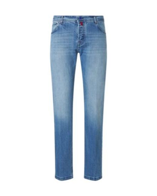 Kiton Blue Slim Jeans for men
