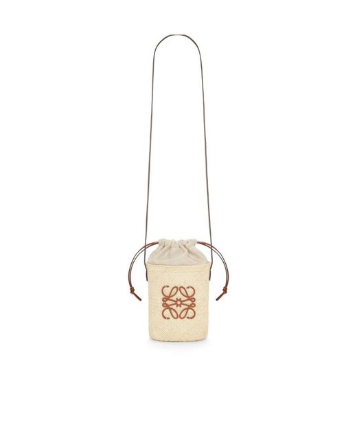 Loewe White Anagram Square Pocket Bag