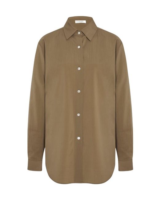 The Row Green Button-Down Shirt