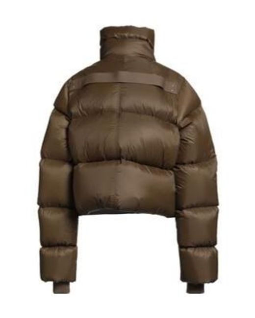 Rick Owens Brown Thick Padded Down Jacket