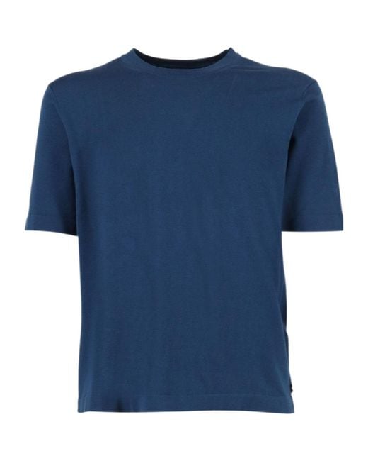 K-Way Blue Combe Knit Pullover for men
