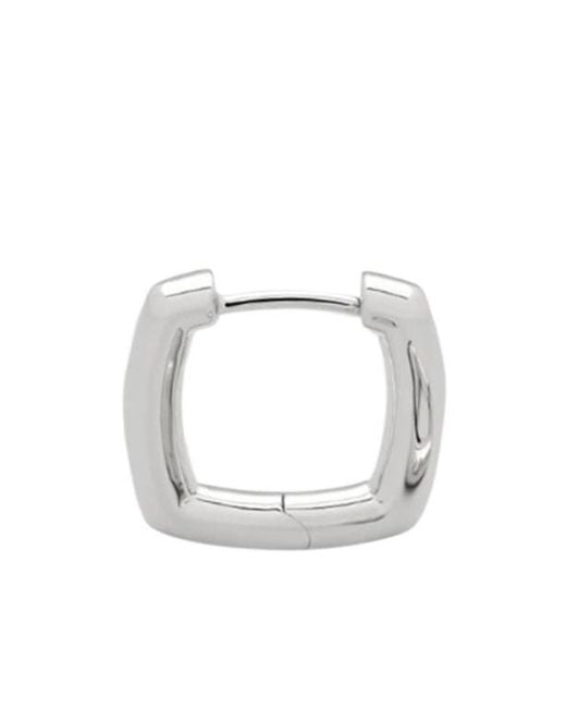 Tom Wood White Frame Hoop Small for men