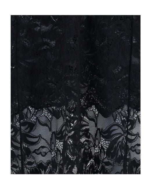 Rabanne Black Rabanne Floral Lace Bardot Dress