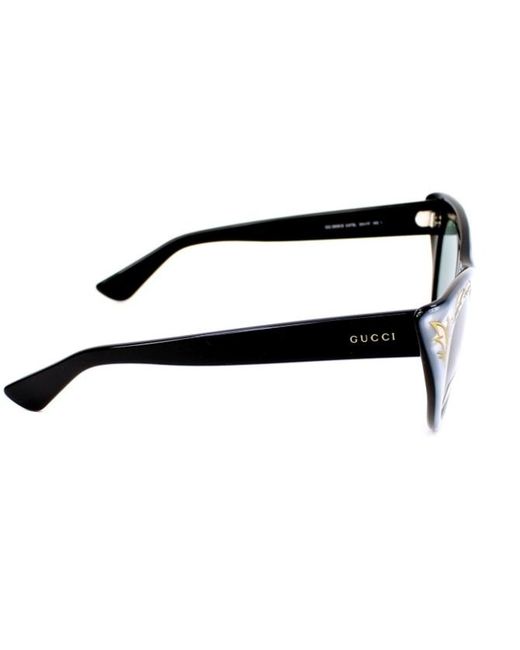 Gucci White Cat's Eye Sunglasses