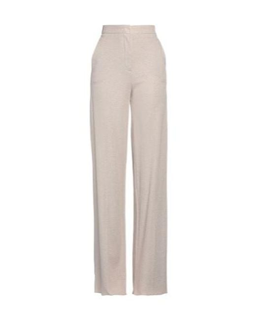 Max Mara White High-Waisted Loose Suit Pants