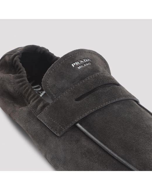 Prada Black Penny Loafers for men