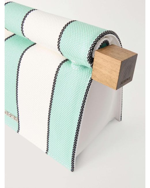 Jacquemus Green La Pochette Rond Carre Clutch