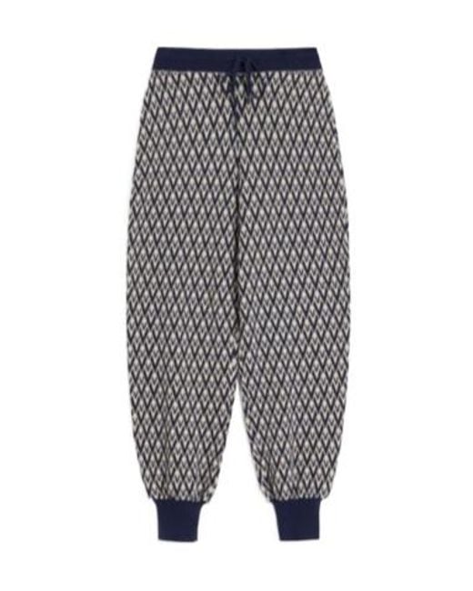Valentino Gray All-Over Logo Patterned Drawstring Pants
