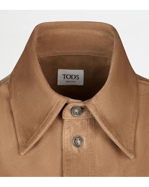 Tod's Brown Long-Sleeved Shirt