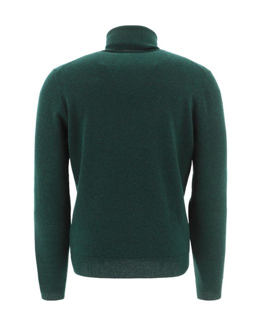 Malo Green Rollneck Knitted Jumper for men