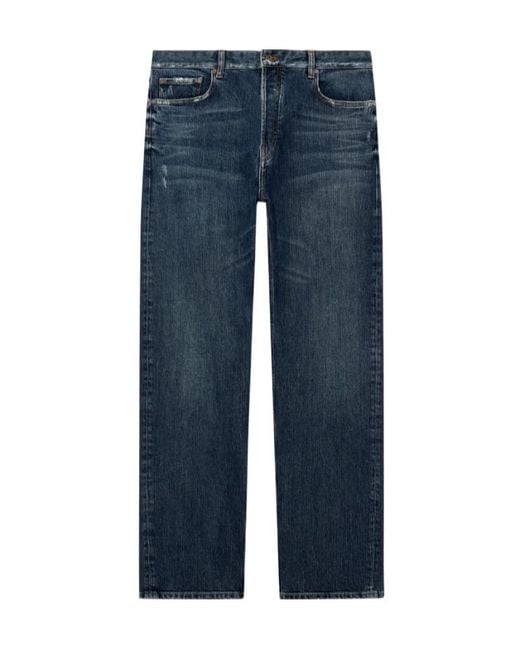 Emporio Armani Blue Straight-Leg Jeans for men