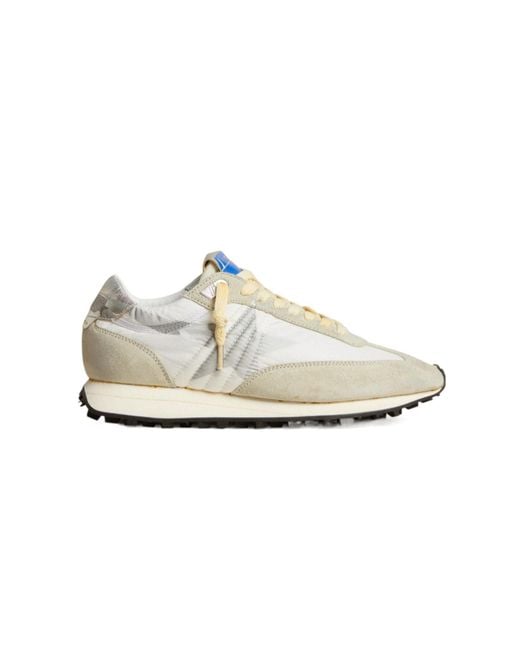 Golden Goose Deluxe Brand White Running Marathon Panelled Lace-Up Sneakers