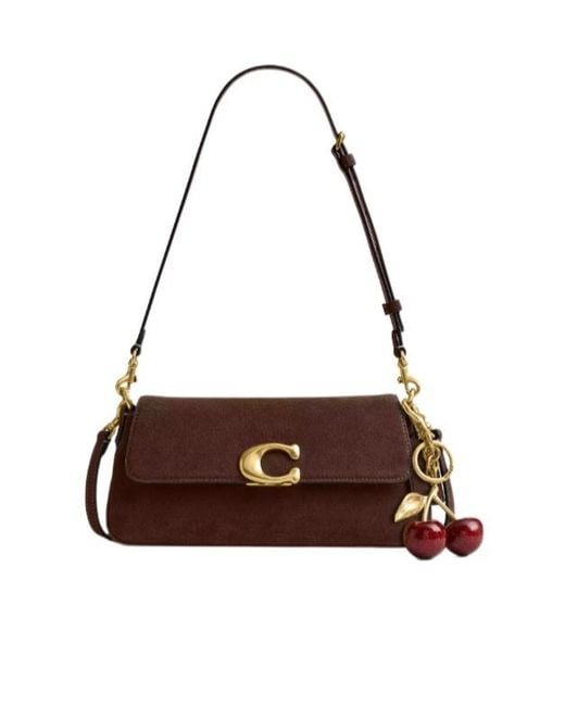 COACH Brown Jet C-Logo Cross Body Bag