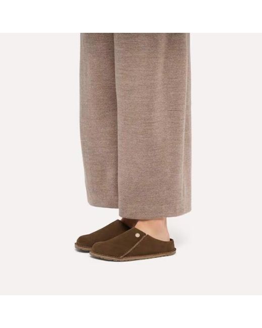 Birkenstock Brown Zermatt Premium Slippers for men