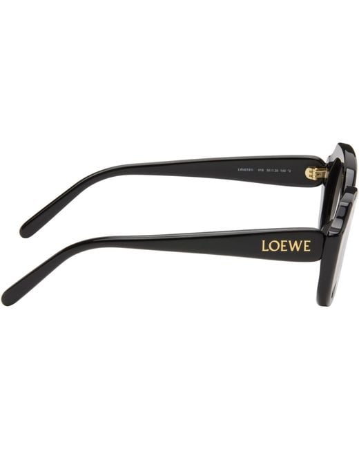 Loewe White Geometric Frame Sunglasses