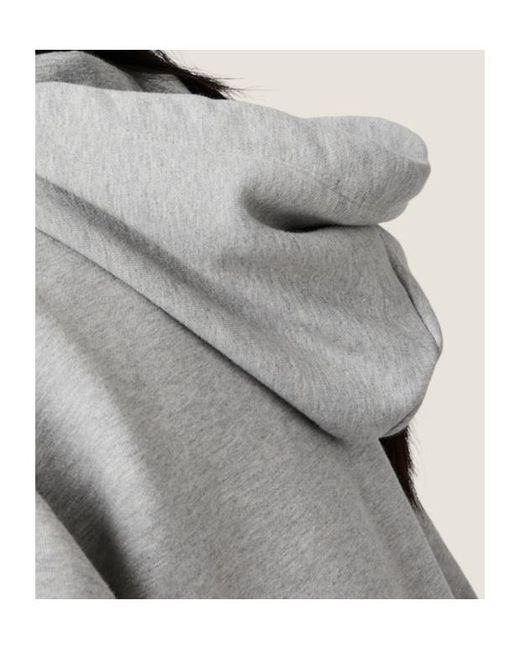 Miu Miu Gray Cropped Hoodie Jacket