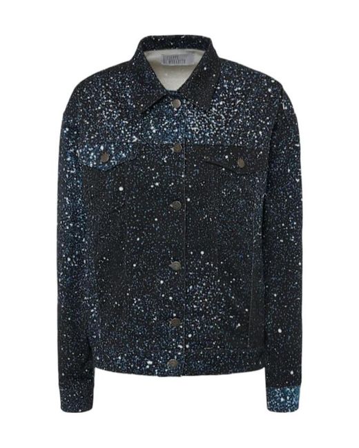 GIUSEPPE DI MORABITO Blue Lapel Long Sleeve Casual Jacket