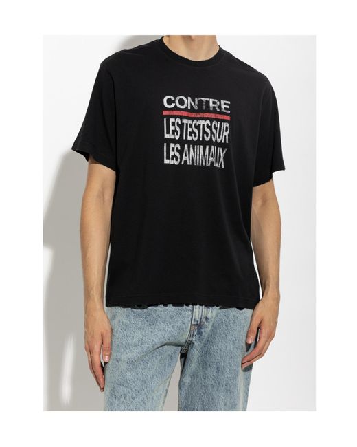 Vetements Black Short-Sleeved T-Shirt for men
