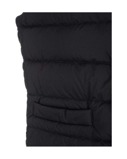 Herno Blue Padded Button-Up Gilet for men