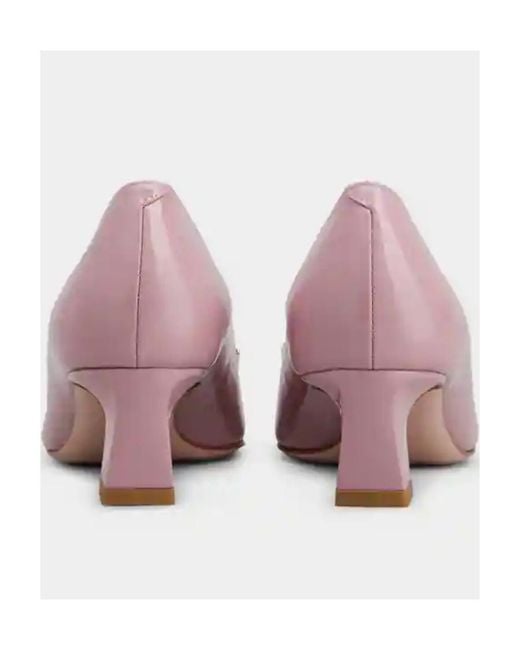 Roger Vivier Pink Trompette Logo Heels