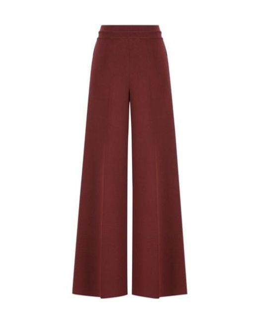 Loro Piana Red Drawstring Athletic Pants