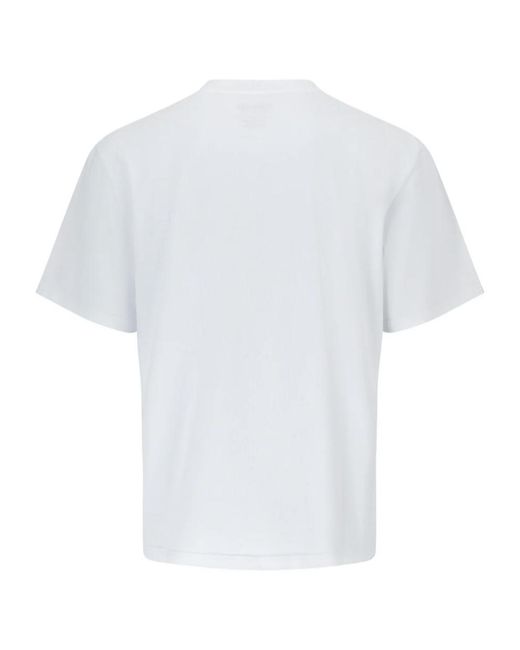 Martine Rose White Logo Printed Crewneck T-Shirt for men