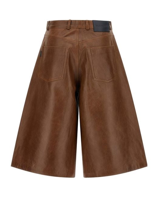 Haikure Brown Legacy Wide-Leg Bermuda Shorts