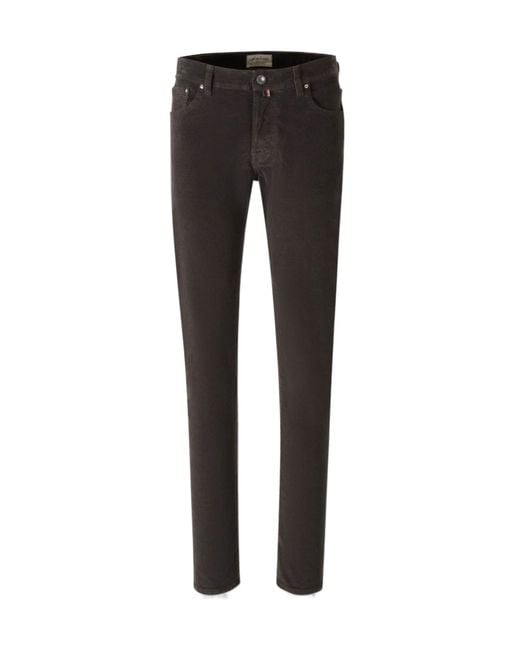 Jacob Cohen Black Corduroy Jeans for men
