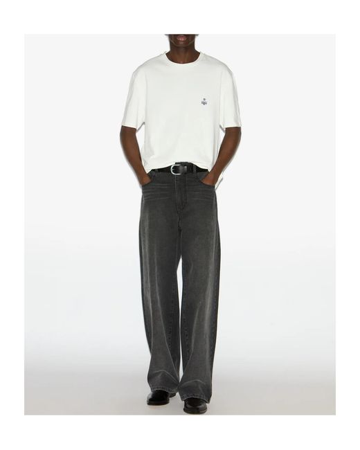 Isabel Marant White Hugo Crewneck T-Shirt for men