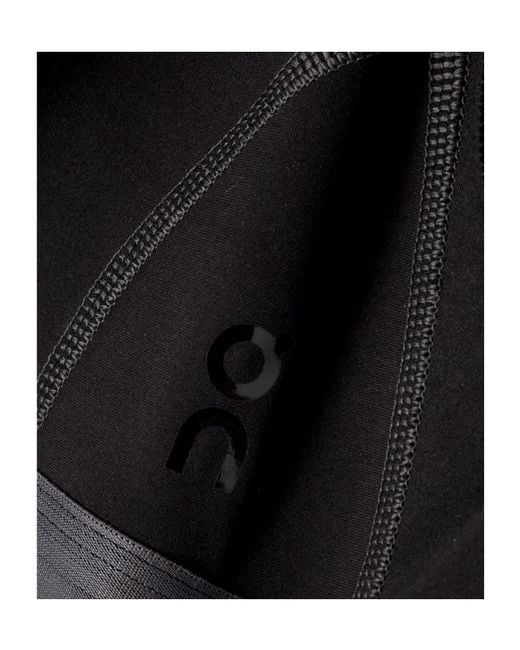 On Shoes Black Studio Stretch Recycled-Jersey Sports Bra