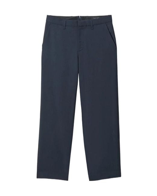 Rag & Bone Blue Baggy Wool Trousers for men