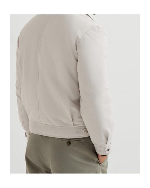 Brunello Cucinelli Multicolor Padded Flap-Pocket Jacket for men
