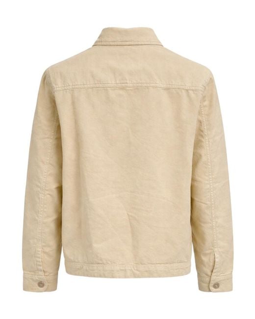 C P Company Natural Buttoned Pocket Overshirt for men