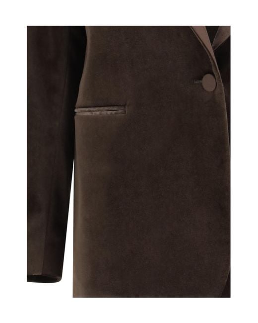 Lardini Brown Single-Breasted Blazer