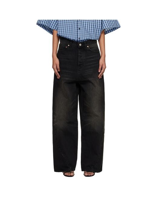 Vetements Black Spiral Jeans for men