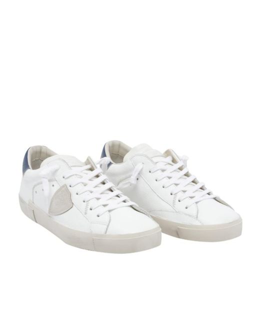 Philippe Model White Lace-Up Sneakers for men