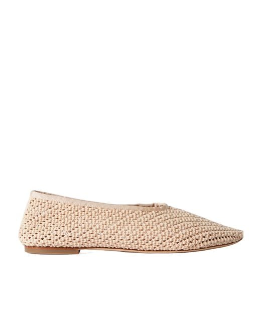 Staud Natural Alba Ballet Flats