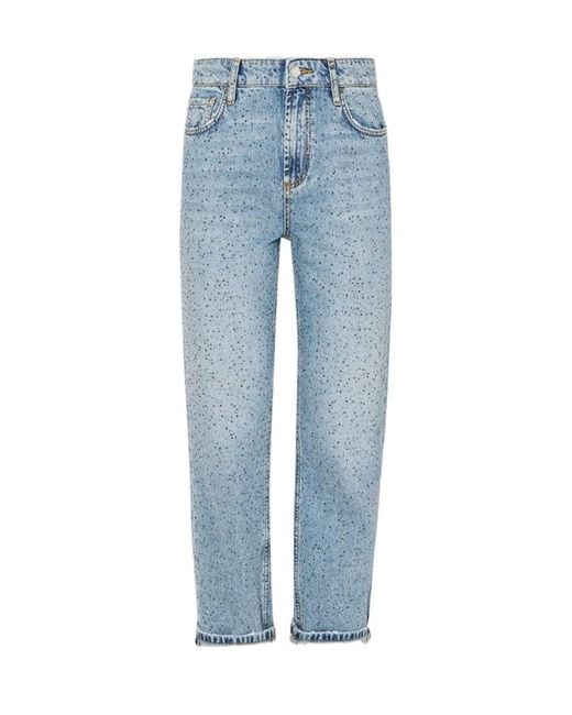 Liu Jo Blue Belt-Loop Jeans